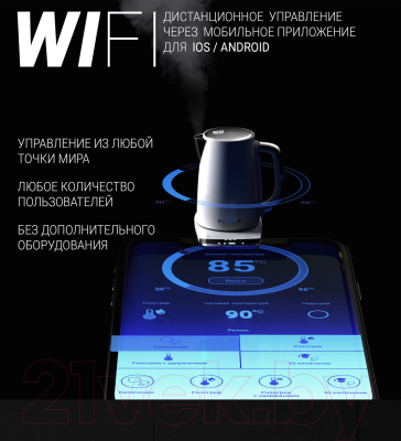 Изображение товара Электрочайник Polaris PWK 1755CAD (белый)