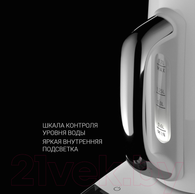 Изображение товара Электрочайник Polaris PWK 1755CAD (белый)