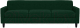 Диван Brioli Берн трехместный (J8/темно-зеленый) - 