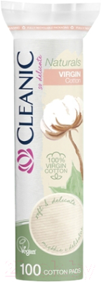 Ватные диски Cleanic Naturals Virgin Cotton (100шт)