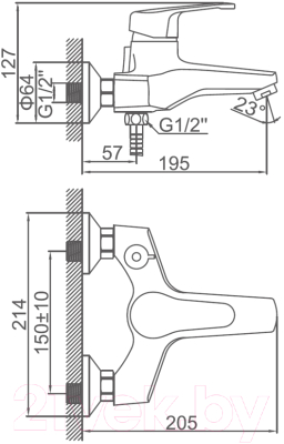 Смеситель Ledeme L3232