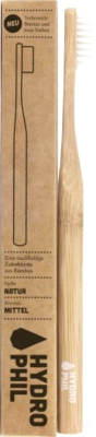 Зубная щетка Hydrophil Натуральная из бамбука средней жесткости (натуральный)
