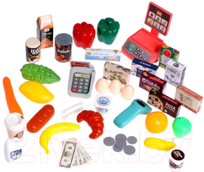 Магазин игрушечный Sima-Land Супермаркет 47 предметов / 5081504 (бирюзовый)