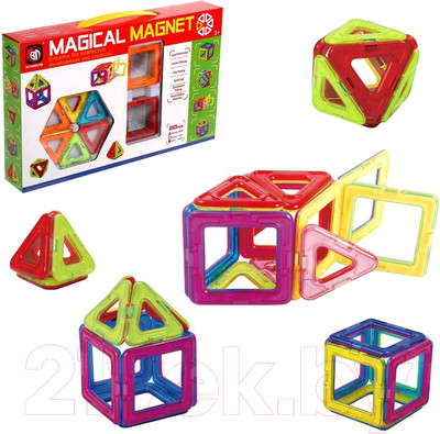 

Конструктор магнитный, Магический магнит (20 деталей) / 2336531