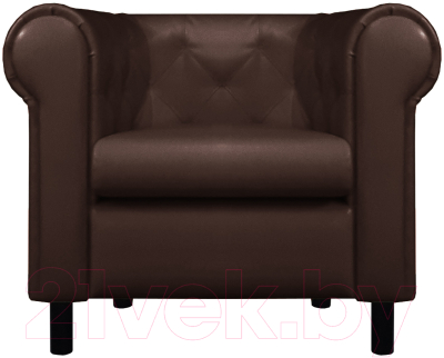 Кресло мягкое Brioli Винчестер (L13/коричневый)