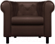 Кресло мягкое Brioli Винчестер (L13/коричневый) - 