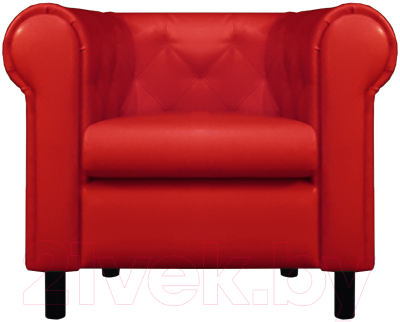 Кресло мягкое Brioli Винчестер (L19/красный)