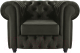 Кресло мягкое Brioli Честерфилд (B17/темно-серый) - 