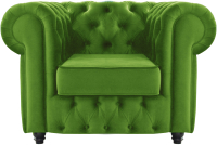 Кресло мягкое Brioli Честерфилд (B26/зеленый) - 
