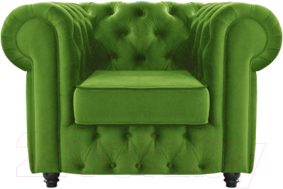 Кресло мягкое Brioli Честерфилд (B26/зеленый)