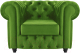 Кресло мягкое Brioli Честерфилд (B26/зеленый) - 