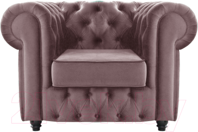 Кресло мягкое Brioli Честерфилд (B38/лиловый)