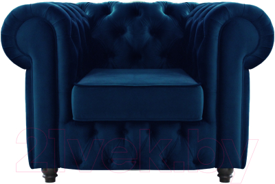 Кресло мягкое Brioli Честерфилд (B69/синий)