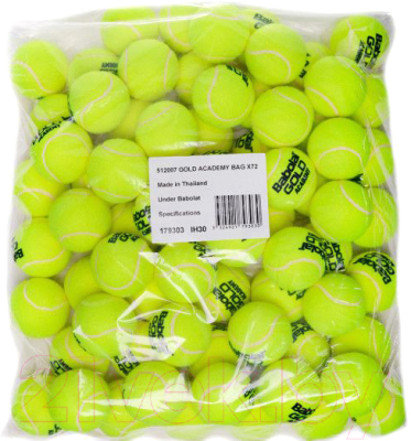Набор теннисных мячей Babolat Gold Academy Bag/512007 (72 шт)
