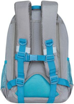 Школьный рюкзак Grizzly RG-160-3 (серый)