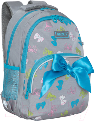 Школьный рюкзак Grizzly RG-160-3 (серый)