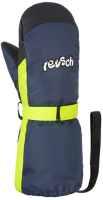 Варежки лыжные Reusch Happy Mitten / 4985520 4955 (р-р 3, Dress Blue/Safety Yellow) - 