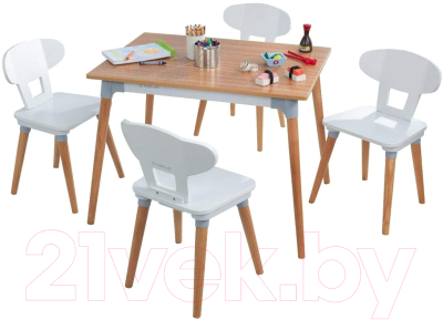 Комплект мебели с детским столом KidKraft Mid Century / 26196-KE