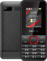 Мобильный телефон Texet TM-207 (черный/красный) - 
