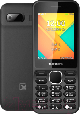 Мобильный телефон Texet TM-D326 (черный)