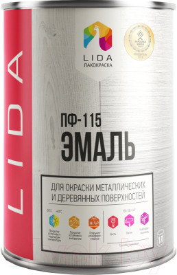 

Эмаль Lida, Зеленый, ПФ-115