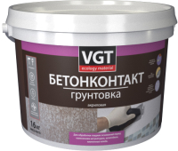 Грунтовка VGT ВД-АК-0301 Бетонконтакт (1.5кг, белый) - 