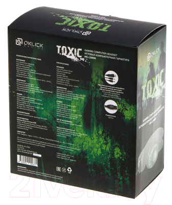 Наушники-гарнитура Oklick HS-L500G Toxic