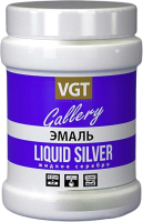 Эмаль VGT ВД-АК-1179 Универсальная Металлик (230г, жидкое серебро) - 