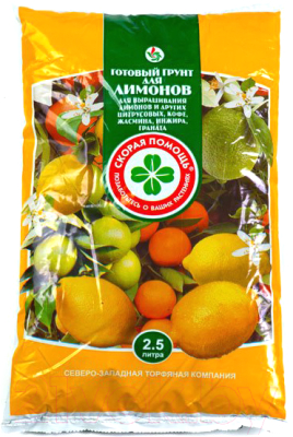 Грунт для растений Скорая помощь Для Лимонов (2.5л)