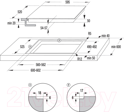 Комплект встраиваемой техники Gorenje BO735E11W + ECT641BSC