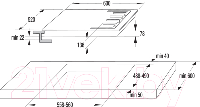 Комплект встраиваемой техники Gorenje BO74SYW + GT641W