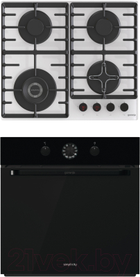 

Комплект встраиваемой техники Gorenje, BO74SYB + GKTW641SYW