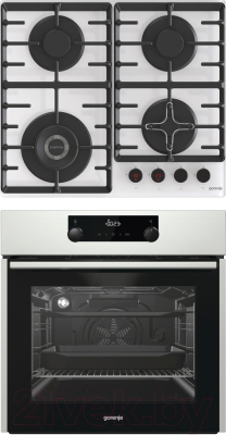 

Комплект встраиваемой техники Gorenje, BO735E11X + GKTW641SYW