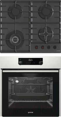 

Комплект встраиваемой техники Gorenje, BO735E11X + GKTW641SYB