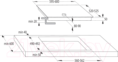 Комплект встраиваемой техники Gorenje BO7530CLI + EC642CLB