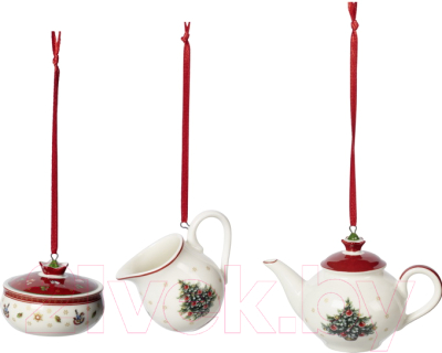 

Набор елочных игрушек Villeroy & Boch, Белый;красный;с рисунком, Toys Delight Decoration. Чайный сервиз / 14-8659-6668