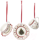 Набор елочных игрушек Villeroy & Boch Toys Delight Decoration. Сервиз из трех предметов / 14-8659-6664 - 