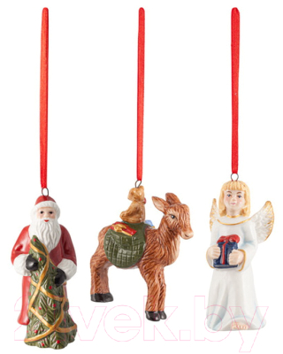 

Набор ёлочных игрушек Villeroy & Boch, Белый;красный;коричневый, Nostalgic Ornaments. Санта, Ангел, Олень / 14-8331-6686