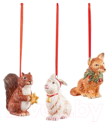 Набор елочных игрушек Villeroy & Boch Nostalgic Ornaments. Лесные животные / 14-8331-6689