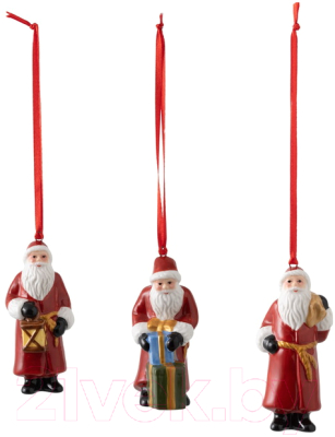 Набор елочных игрушек Villeroy & Boch Nostalgic Ornaments. Санта Клаусы / 14-8331-6687