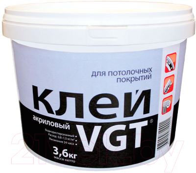Клей VGT Для потолочных покрытий (3.6кг)