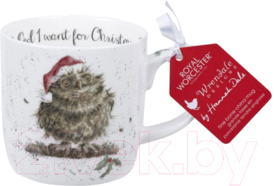 

Кружка Portmeirion, Designs Christmas Owl I want for Christmas Сова / WNOX5629-XS