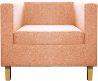 Кресло мягкое Brioli Билли Д (J11/розовый/опоры светлые) - 
