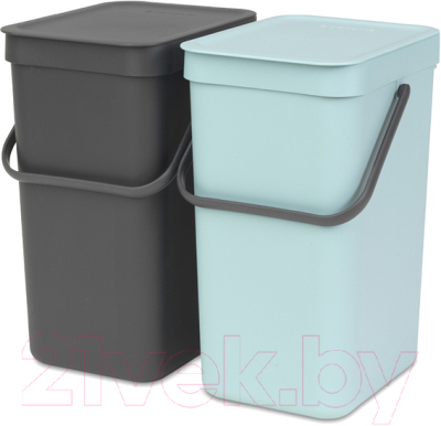 Система сортировки мусора Brabantia Sort & Go / 109980 (2x12л)