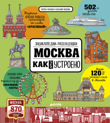 

Книжка-панорамка CLEVER, Москва. Как это устроено