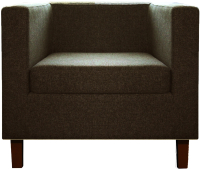 Кресло мягкое Brioli Билли Д (J5/коричневый/опоры темные) - 