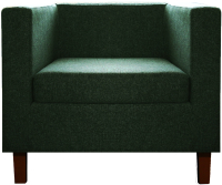 Кресло мягкое Brioli Билли Д (J8/темно-зеленый/опоры темные) - 