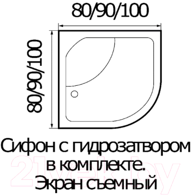 Душевая кабина RIVER Nara 80/43 МТ