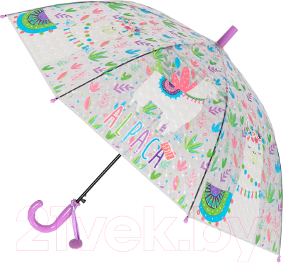 Зонт-трость Михи Михи Альпака с 3D эффектом / MM07465 (фиолетовый)