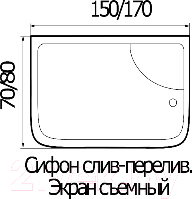 Душевая кабина RIVER Nara 150/80/50 МТ